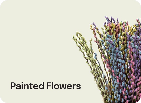 Painted flowers tile